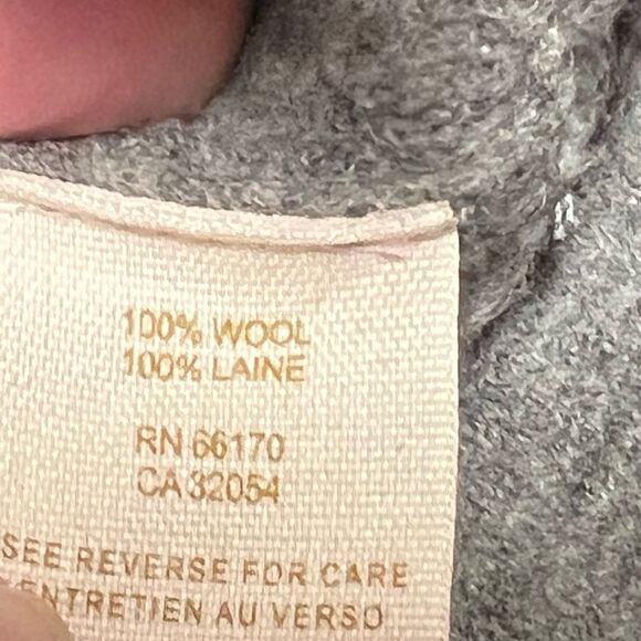 Free People Cinch Front Draped Hoodie Jacket Wool Grey Sweater Jacket Sz S - Picture 2 of 8